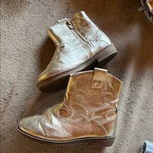 Zara Shiny Silver Kids Boots